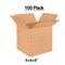 100 Pack Heavy Duty Multi Depth Cardboard Boxes for Storage Moving and Shipping 8 x 8 x 8 Inch